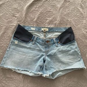 Madewell maternity jean shorts